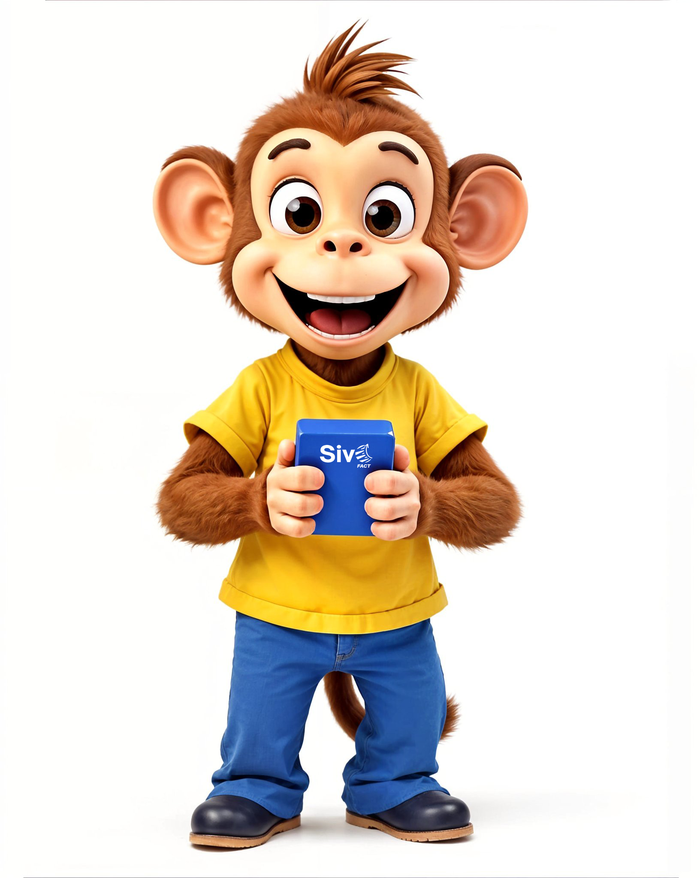 Mascota de SIVO FAC con su facturero azul