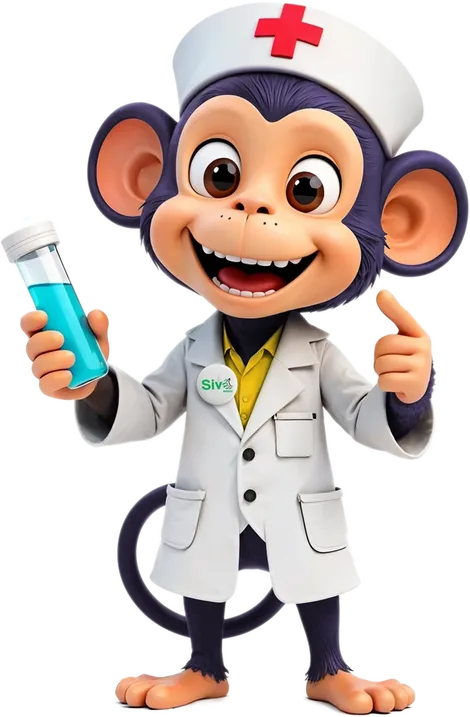 Monito doctor, mascota de SIVO Médico