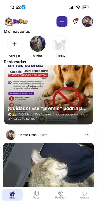 App Dr. Paw para propietarios de mascotas