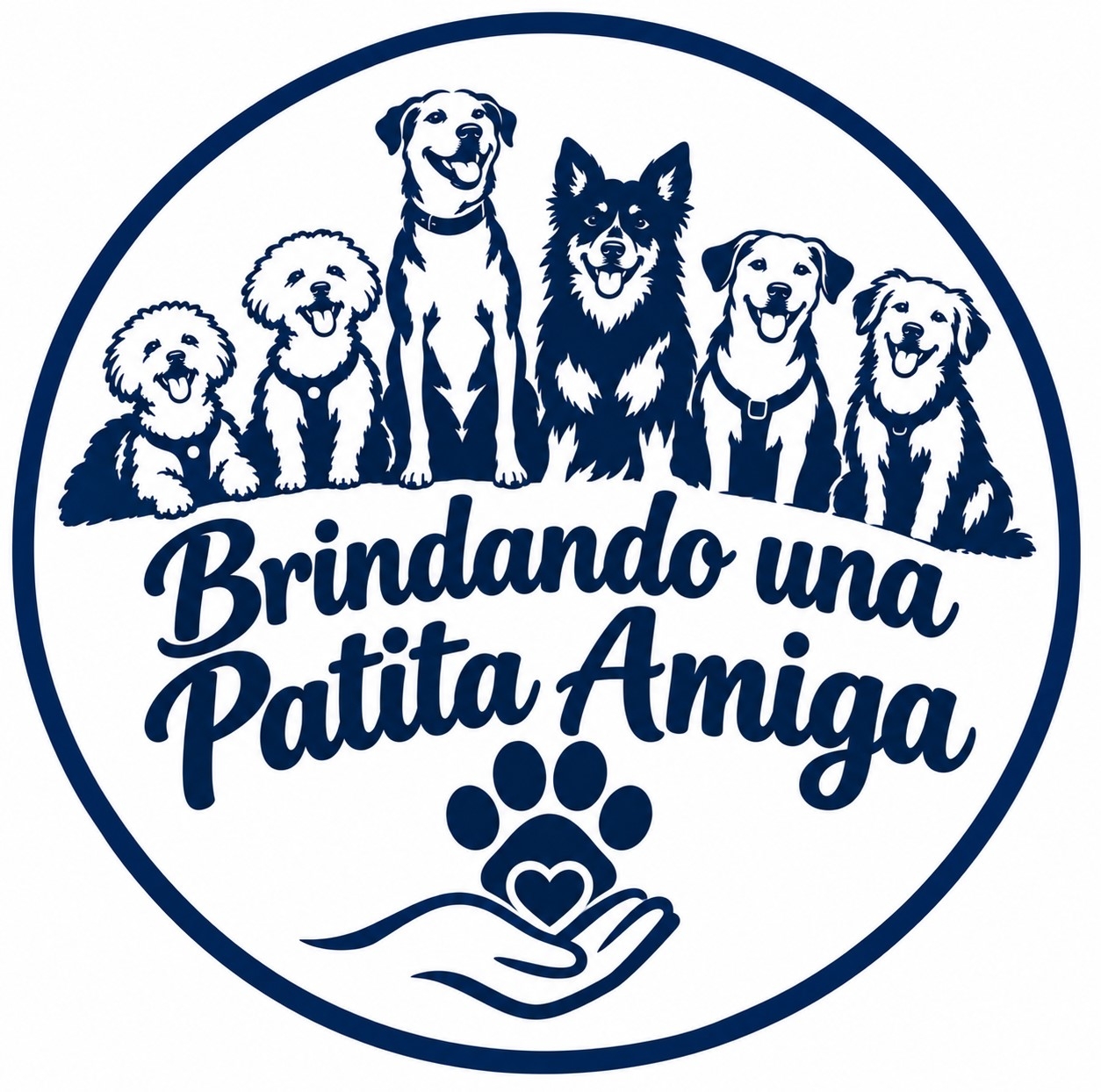 Logo de la fundación Brindando una Patita Amiga